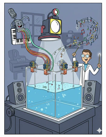 Music generation with bucket of water based Physical Reservoir Computer featured image