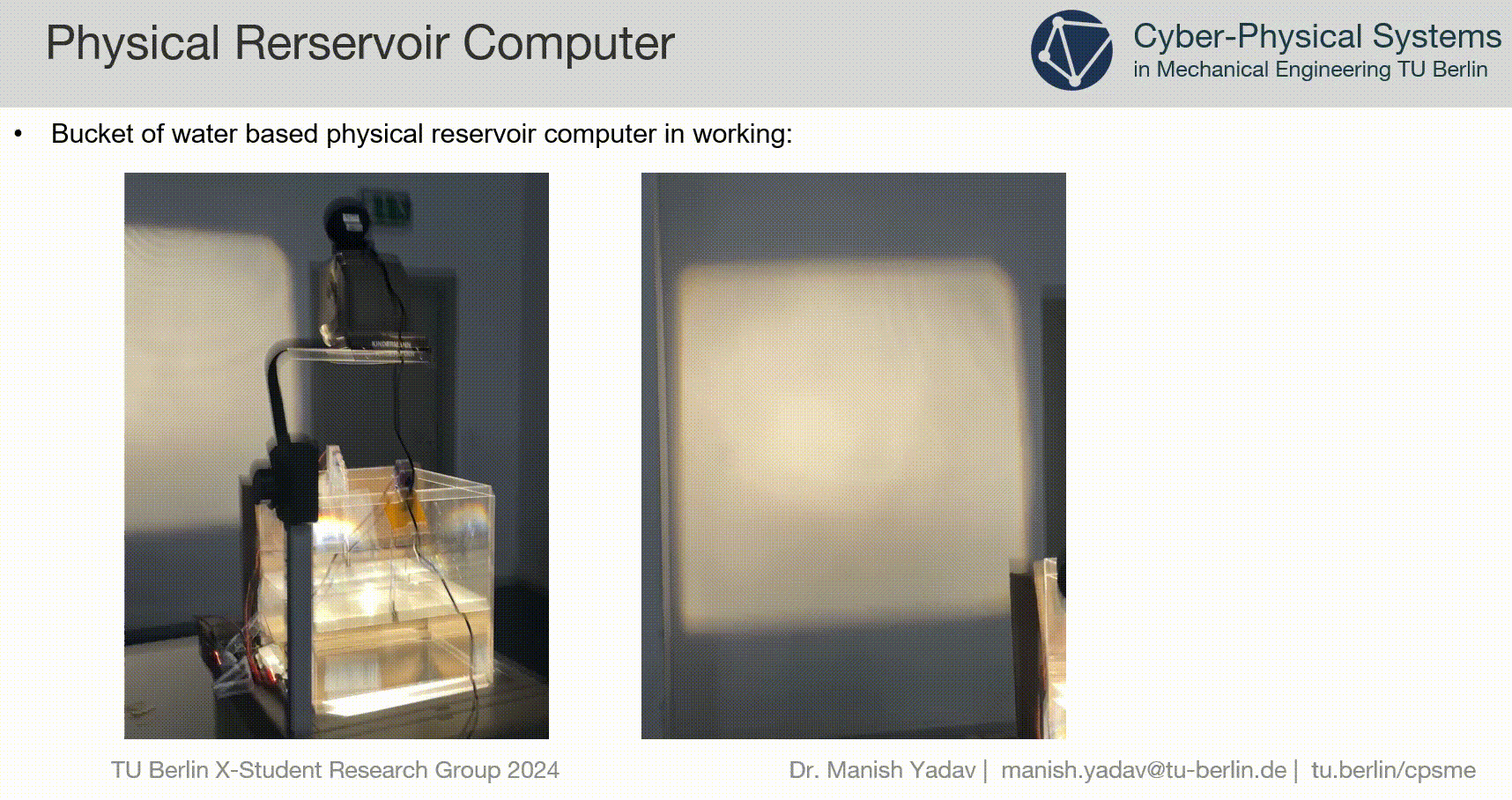 Physical Reservoir Computer